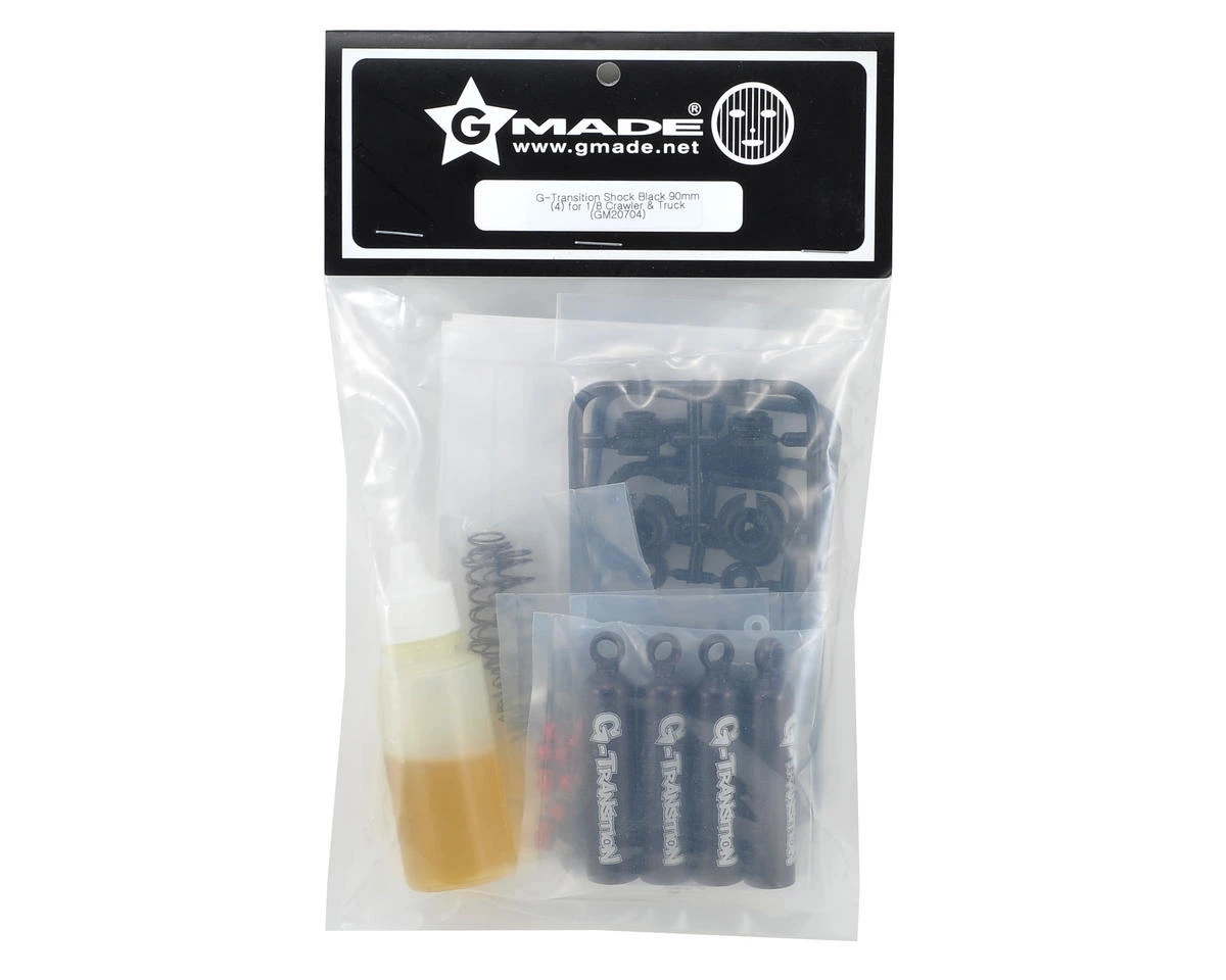 Gmade 90mm G-Transition 1/8 Shock Set (Black) (4) 2 Gmade 90mm G-Transition 1/8 Shock Set (Black) (4) - Image 2