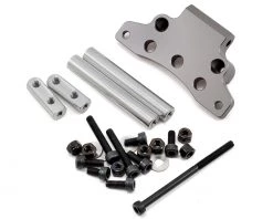 Gmade Komodo Aluminum Front Upper Link Mount (Grey)