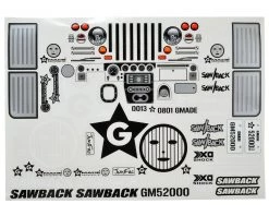 Gmade Sawback Decal Sheet