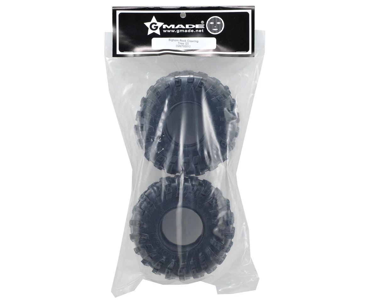 Gmade Bighorn 2.2" Rock Crawler Tires (2) 2 Gmade Bighorn 2.2" Rock Crawler Tires (2) - Image 2