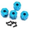Gmade 12mm Aluminum Clamping Wheel Hub Hex (Blue) (4) (10mm Thick)