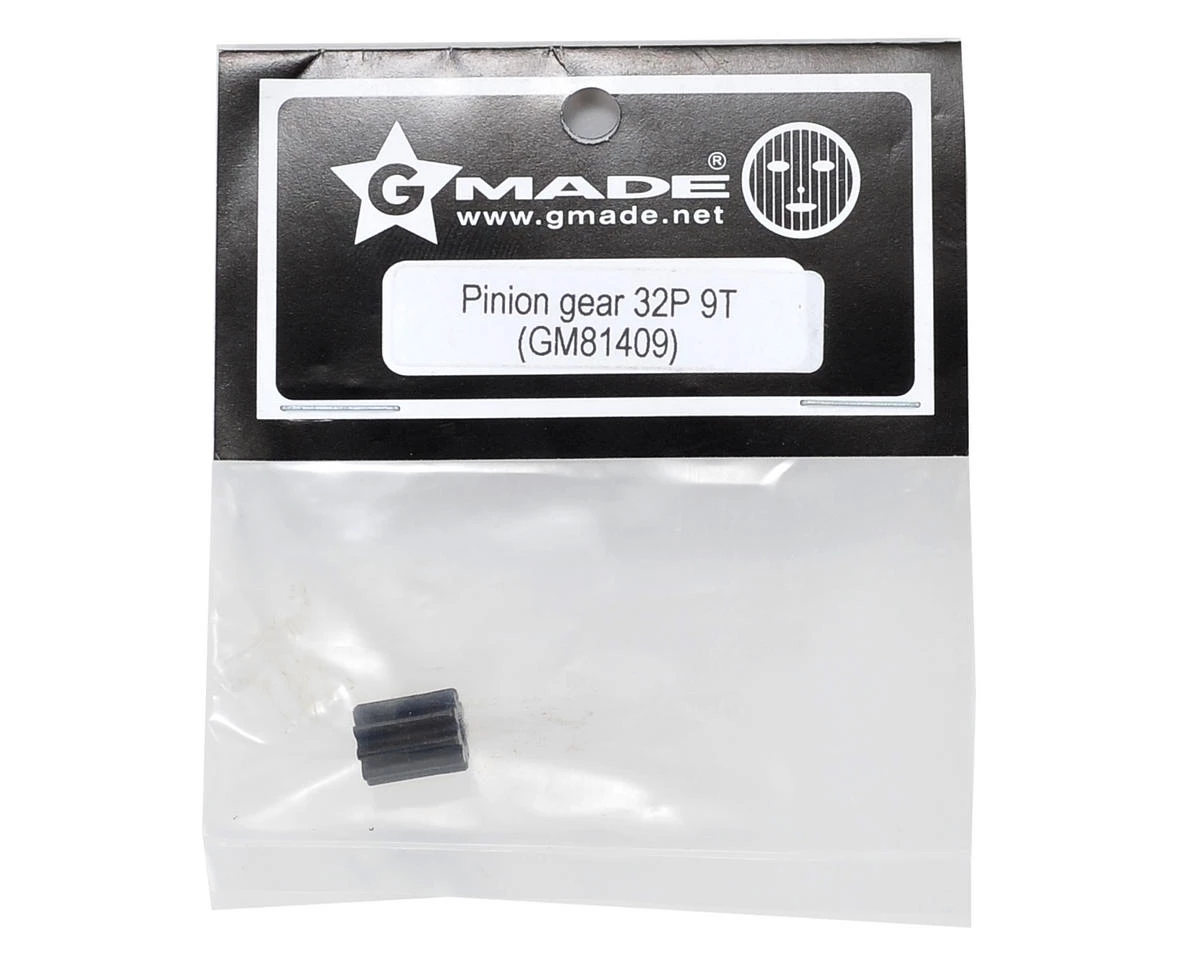 Gmade 32P Hardened Steel Pinion Gear w/3mm Bore (9T) 2 Gmade 32P Hardened Steel Pinion Gear w/3mm Bore (9T) - Image 2