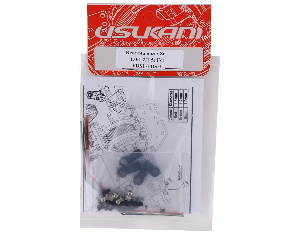 Usukani Rear Stabilizer Set (1.0/1.2/1.5mm) 2 Usukani Rear Stabilizer Set (1.0/1.2/1.5mm) - Image 2