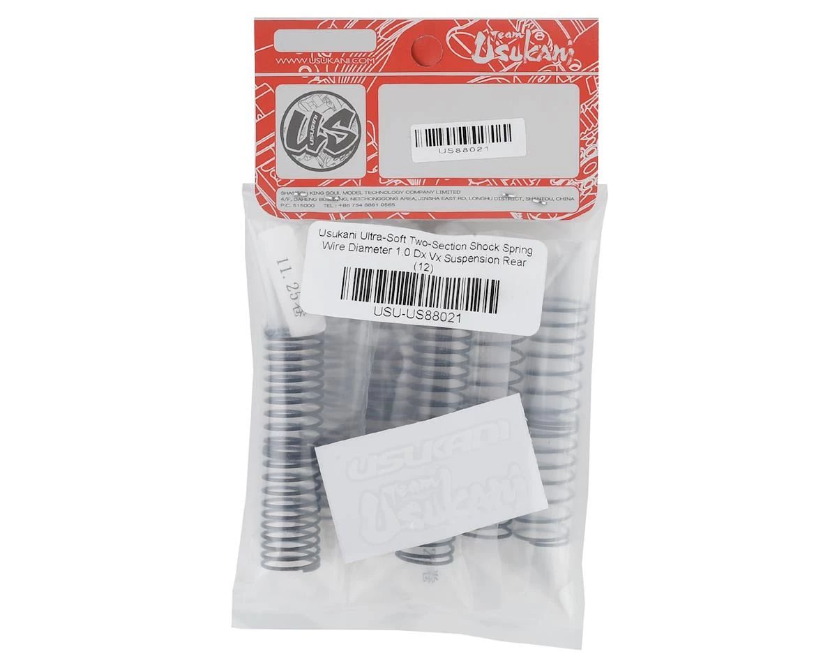 Usukani Ultra-Soft Two-Section 32mm Rear Dual Pitch Shock Spring (12) 2 Usukani Ultra-Soft Two-Section 32mm Rear Dual Pitch Shock Spring (12) - Image 2